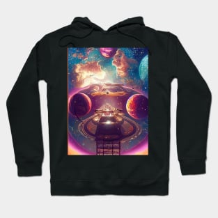 Lunar Symphony - Celestial Fantasy in the Cosmos Hoodie